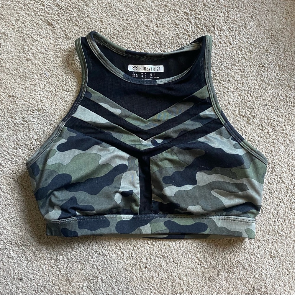 Forever 21 Camo Sports Bra